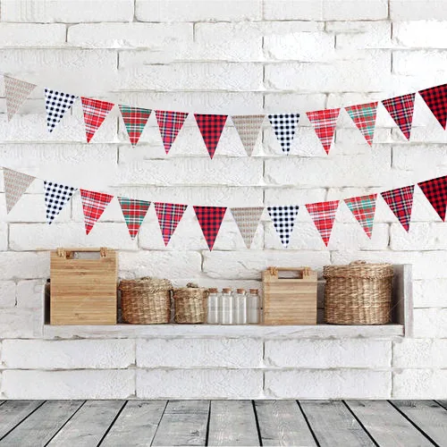 Флаги из красного джута и льна 4 5 м | Дом сад