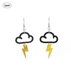 1 пара, новые ювелирные украшения для женщин и девушек, очаровательные акриловые серьги, подвеска, фотовспышка