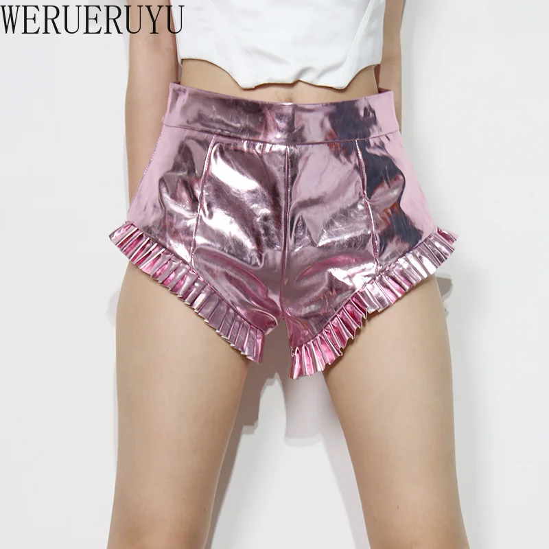 

New Fashion Casual Wide Leg Shorts Women Bottoms Clothing 2021 Summer Harajuku Streetwear High Waisted Biker Shorts Capris Pants