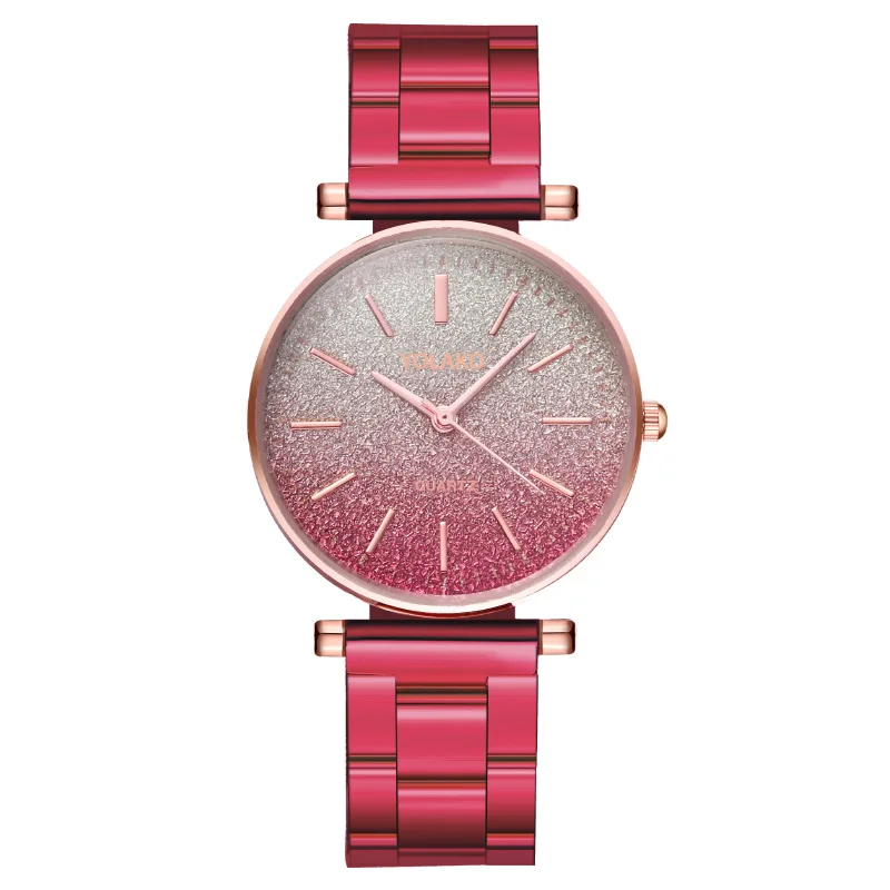 

Women Quartz Watches Luxury Female Quartz Watch Fashion Gradient Starry Sky Black Stainless Steel Ladies Wrist Watch Robe Femme