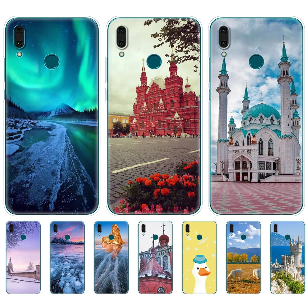 

Huawei Y9 2019 Case Silicone TPU Cover Soft Phone Case For Huawei Y9 prime 2019 coque etui bumper 360 protective