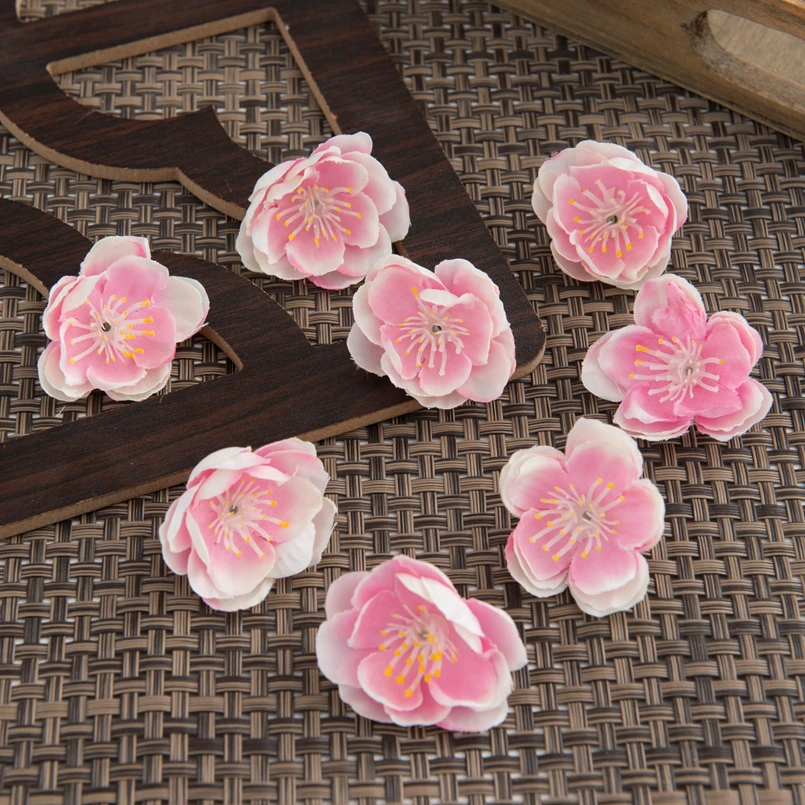 

Искусственные шелковые белые вишневые цветы TTCY 50 шт.