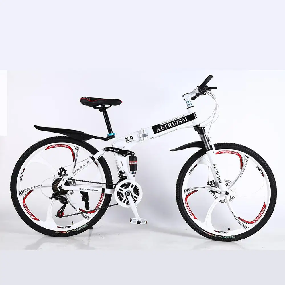 ALTRUISM X9 Bicicletas горный велосипед 21 скоростной велосипед 26 дюймов двухдисковые велосипеды с тормозом - Цвет: WHITE