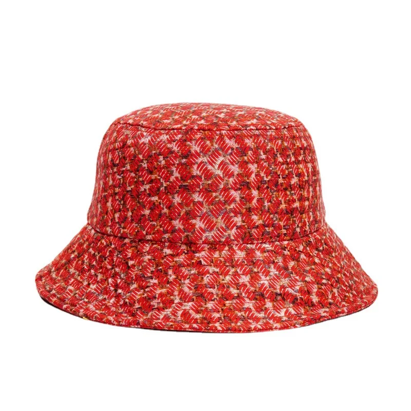 Women Men Hip Hop Bucket Hat Foldable Fisherman Cap Striped Print Outdoor Summer Sunscreen Hat