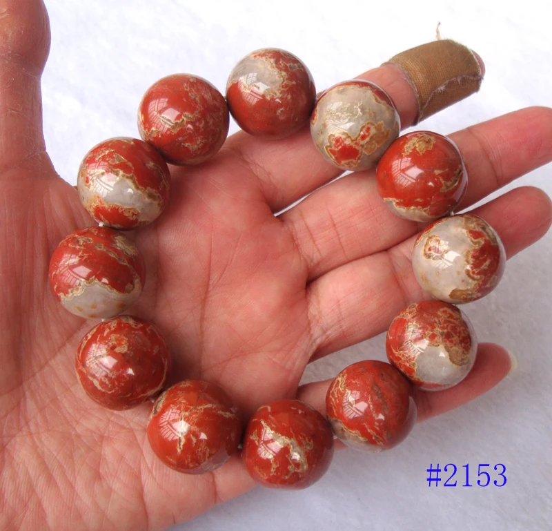 Браслет из натуральной красной яшмы ювелирные украшения для мужчин и женщин