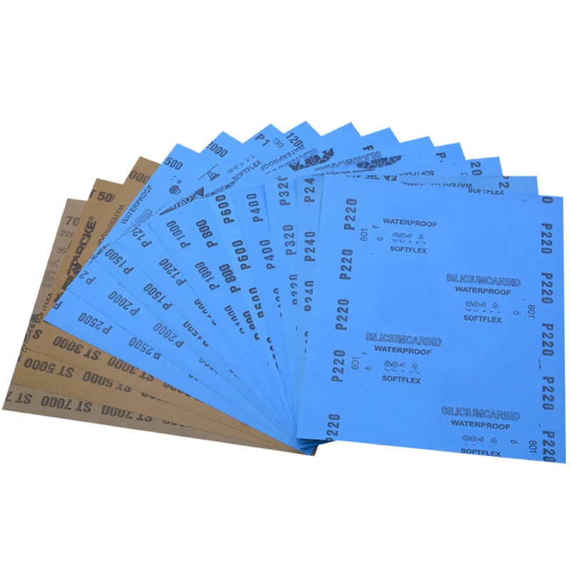 

20pcs Sandpaper Set 220 240 320 600 800 1000 1500 2000 Sandpaper Set Grits Sanding Paper Water/Dry Abrasive Sandpaper QJY99