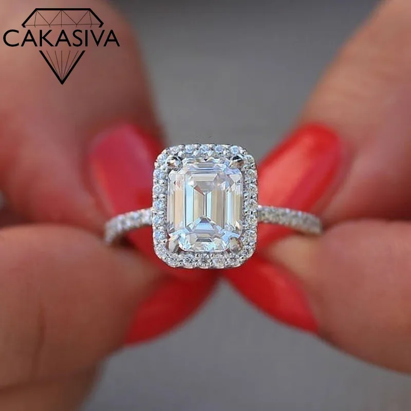 

Women's 925 Silver High Quality Zircon Ring Engagement Wedding Gift Jewelry Ring