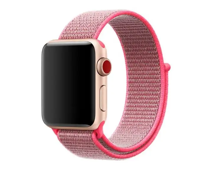 Нейлоновый спортивный ремешок для iwatch 5 тканый Apple Watch 38 мм 40 Band 42 44 серия