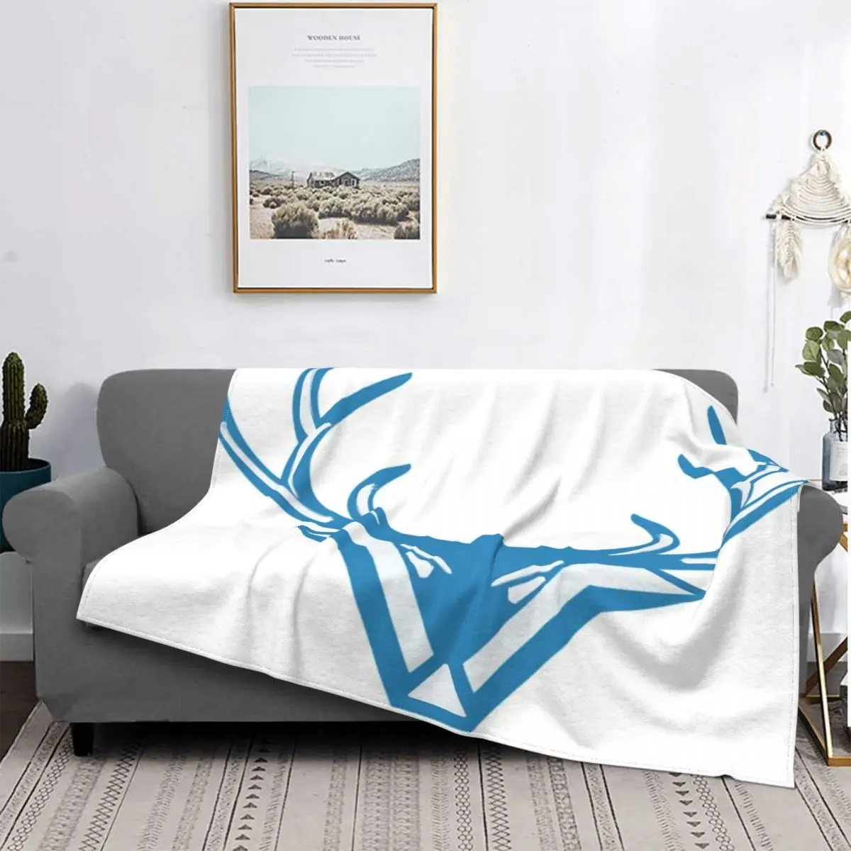 

Manta de venado, colcha de cama a cuadros, cubierta de playa, manta de verano