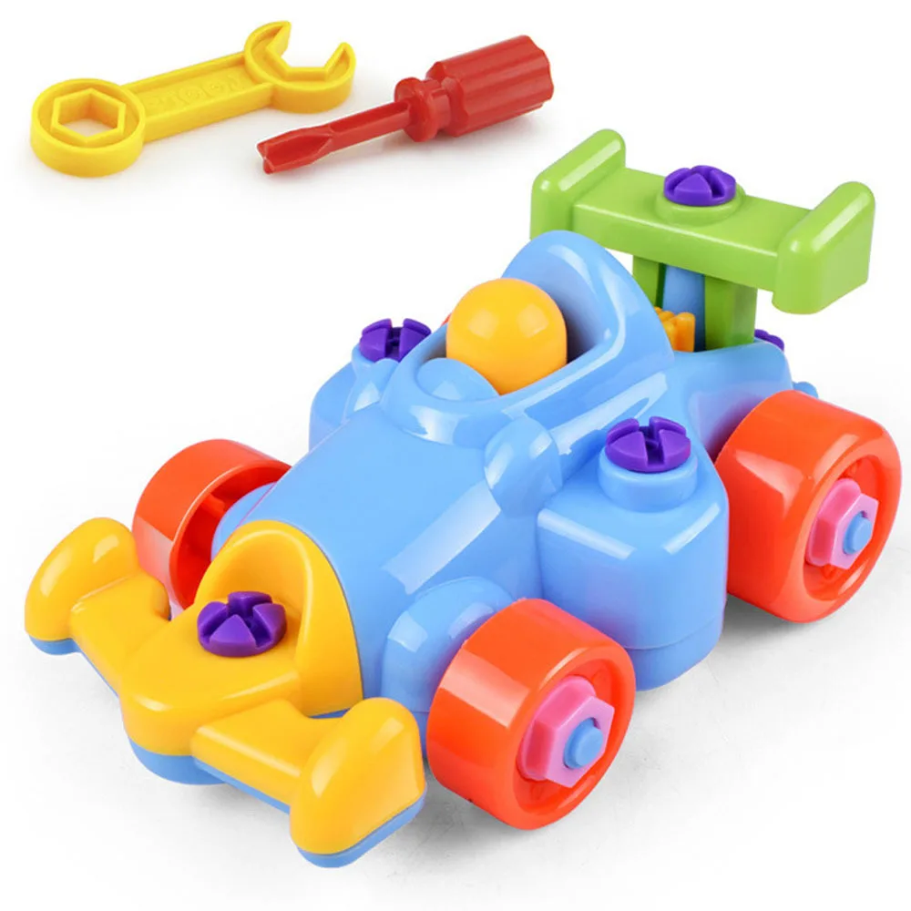 24 стиля разборки блоков с винтами игрушки из орехового дерева DIY Мотоцикл