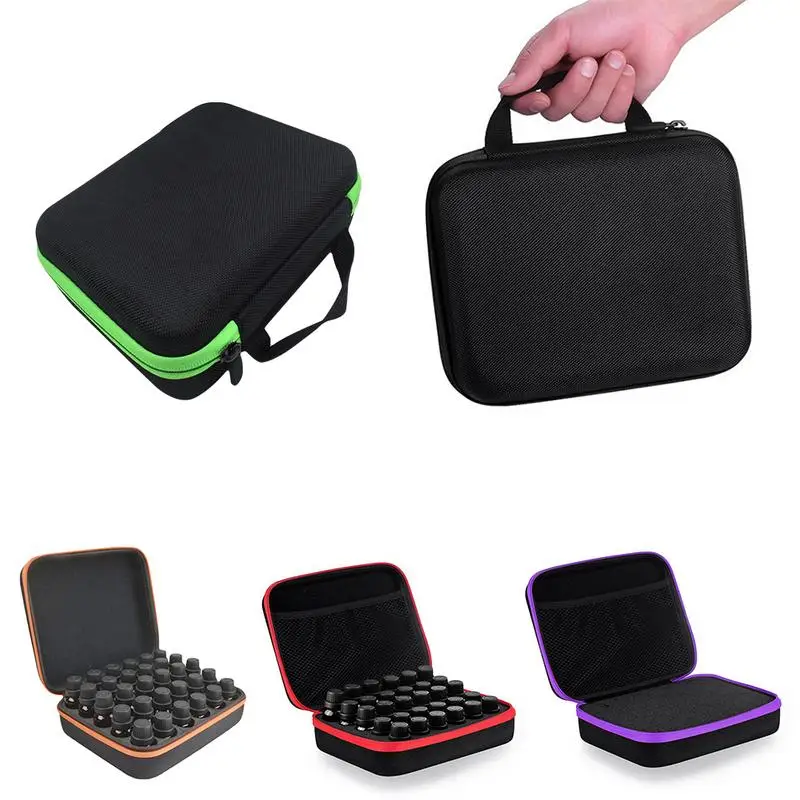 

30 Grids Essential Oils Case Storage Bag EVA Zipper Design 5/10/15 ml Essential Oil Organizers Traveling Home Portable Bags