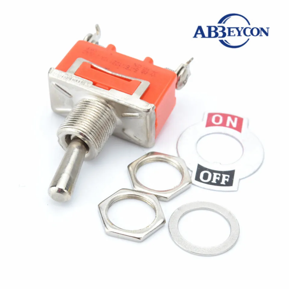 1 шт. высококачественный яркий 2-контактный переключатель SPST 2 15 А 250 В оранжевый