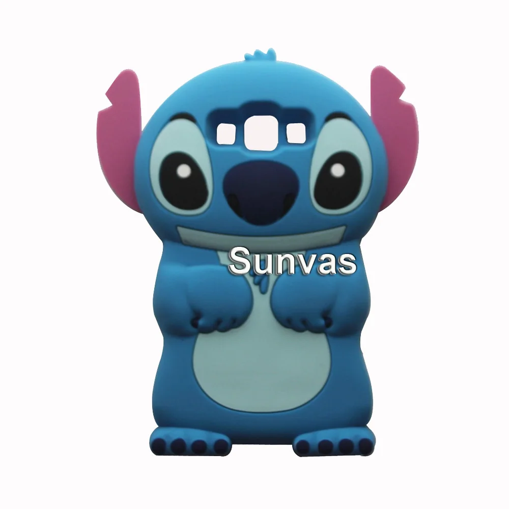 Blue Stitch Для Samsung Galaxy J3 J5 J7 A5 A7() 3D мультфильм привлекательный мягкий силиконовый чехол на заднюю крышку для J3 J5 J7 A5 A7 чехол для телефона в виде ракушки - Цвет: Blue Stitch