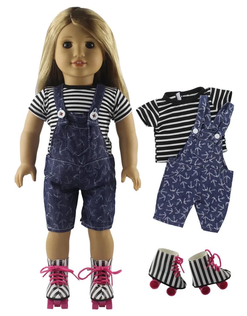 Модная Кукла комплект одежды игрушка одежда наряд для 18 дюймовой американской