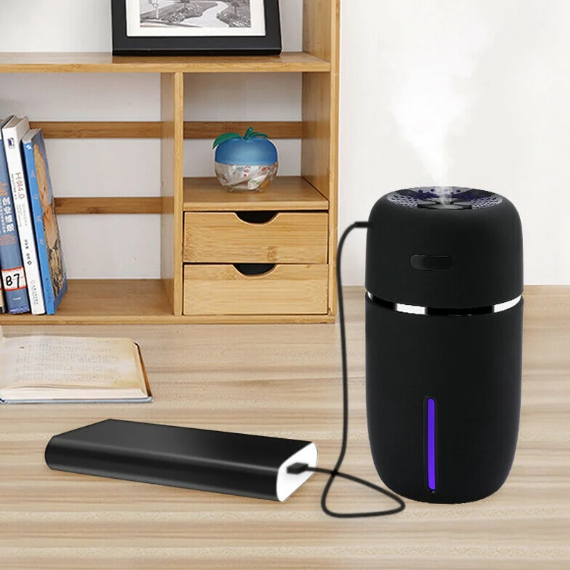 

USB Mini Colorful Light Mute Humidifier Convenient for Home Bedroom Car Air Moisturizing and Moisturizing Aroma Diffuser