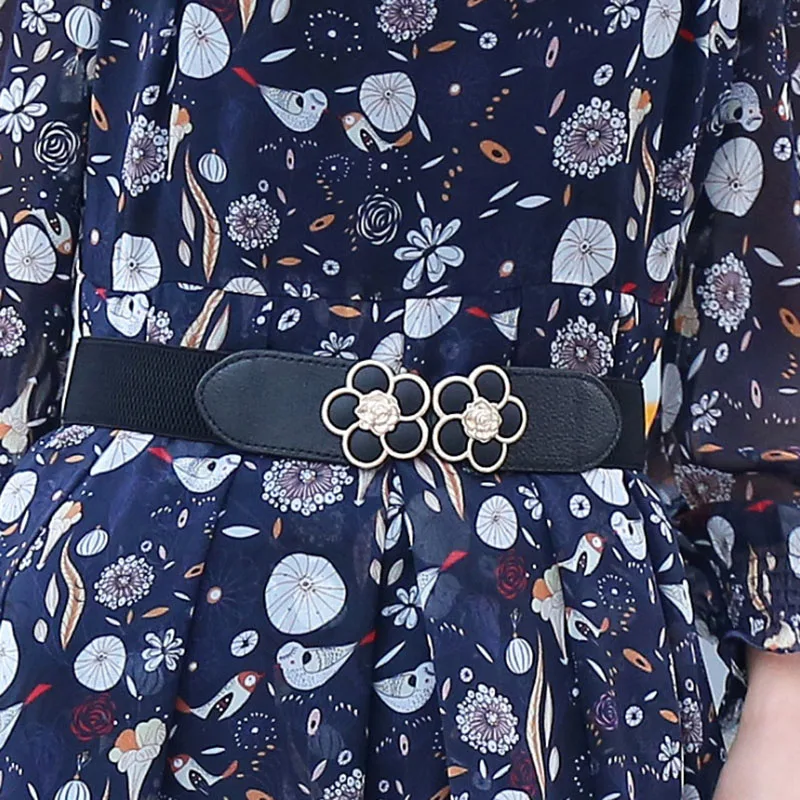 Inadice модные женские ремни с металлической пряжкой эластичный пояс аксессуары для