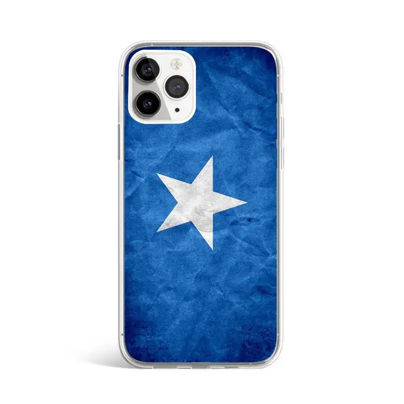 

Somali Somalia National Flag Coat Of Arms Phone Case Transparent for iPhone 11 12 mini pro XS MAX 8 7 6 6S Plus X 5S SE 2020 XR