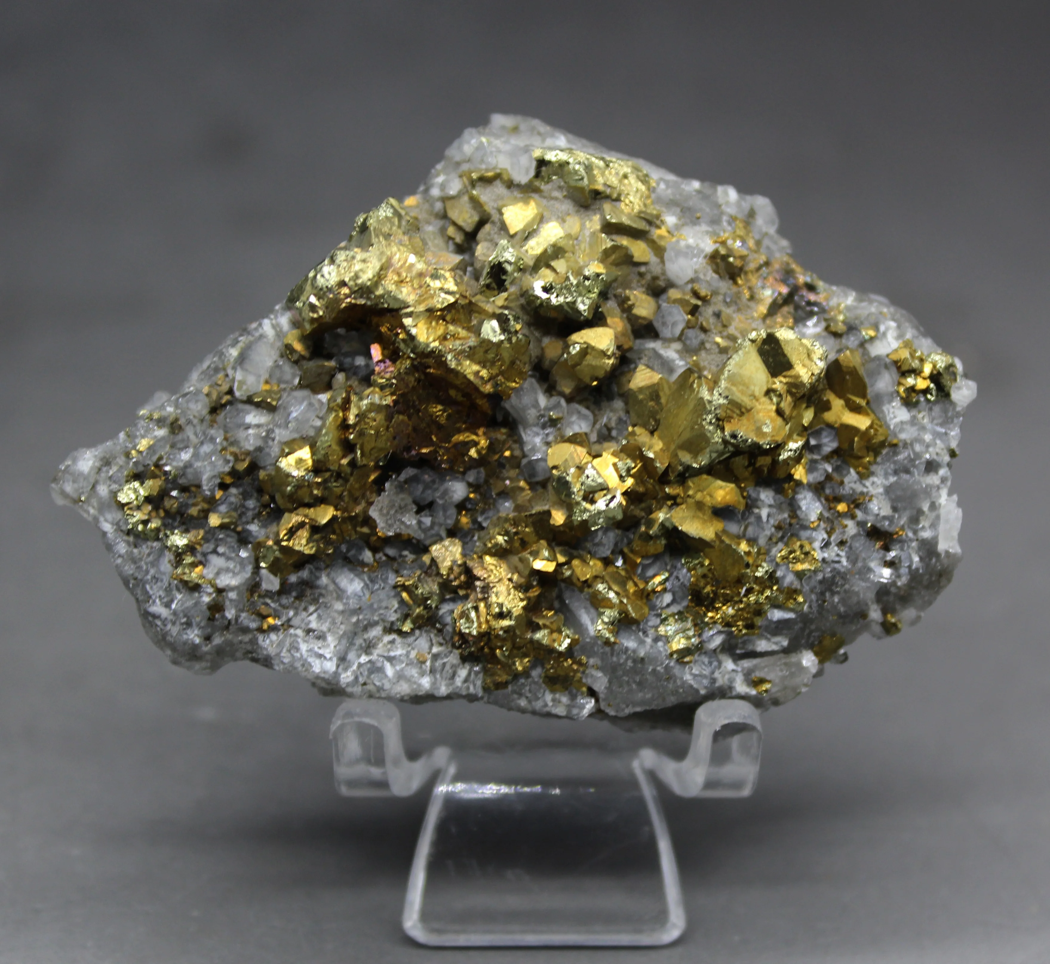 51 г натуральный Блестящий chalcopyrite и кристаллический симбиотический минеральный