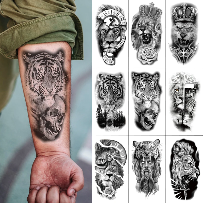 

Small Full Arm Tattoo Stickers XQB 256-306 Fake Temporary Tattoos Sticker Waterproof Persistent Were-Resisting Body Art Painting