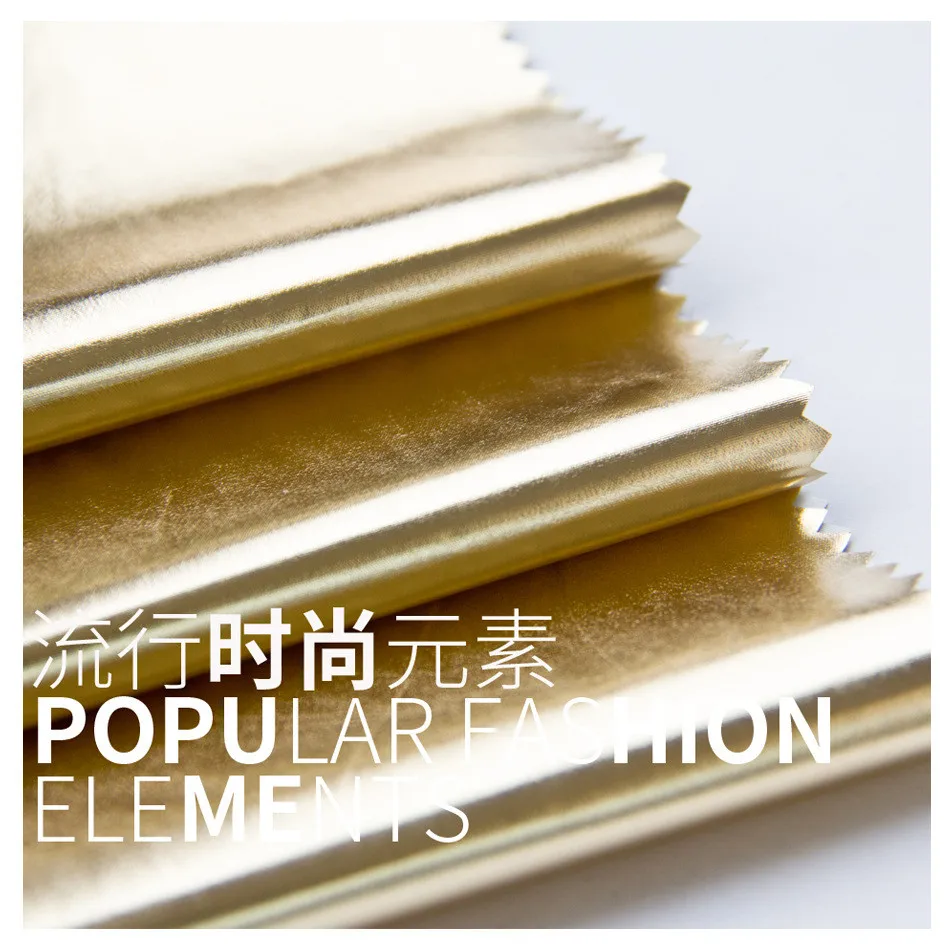 148 см ткань блестящая хорошая Золотая серая Серебряная искусственная кожа PU