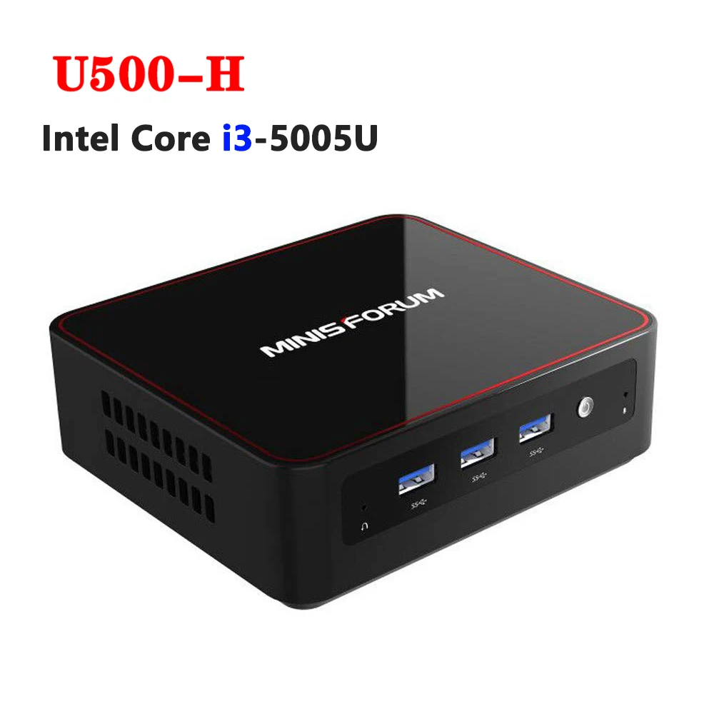 

MINISFORUM U500-H Windows 10 Pc Mini Intel Core I3-5005U PC Gamer Liunx 8GB 128GB 256GB 5.8G WiFi Mini Computador VS beelink L5