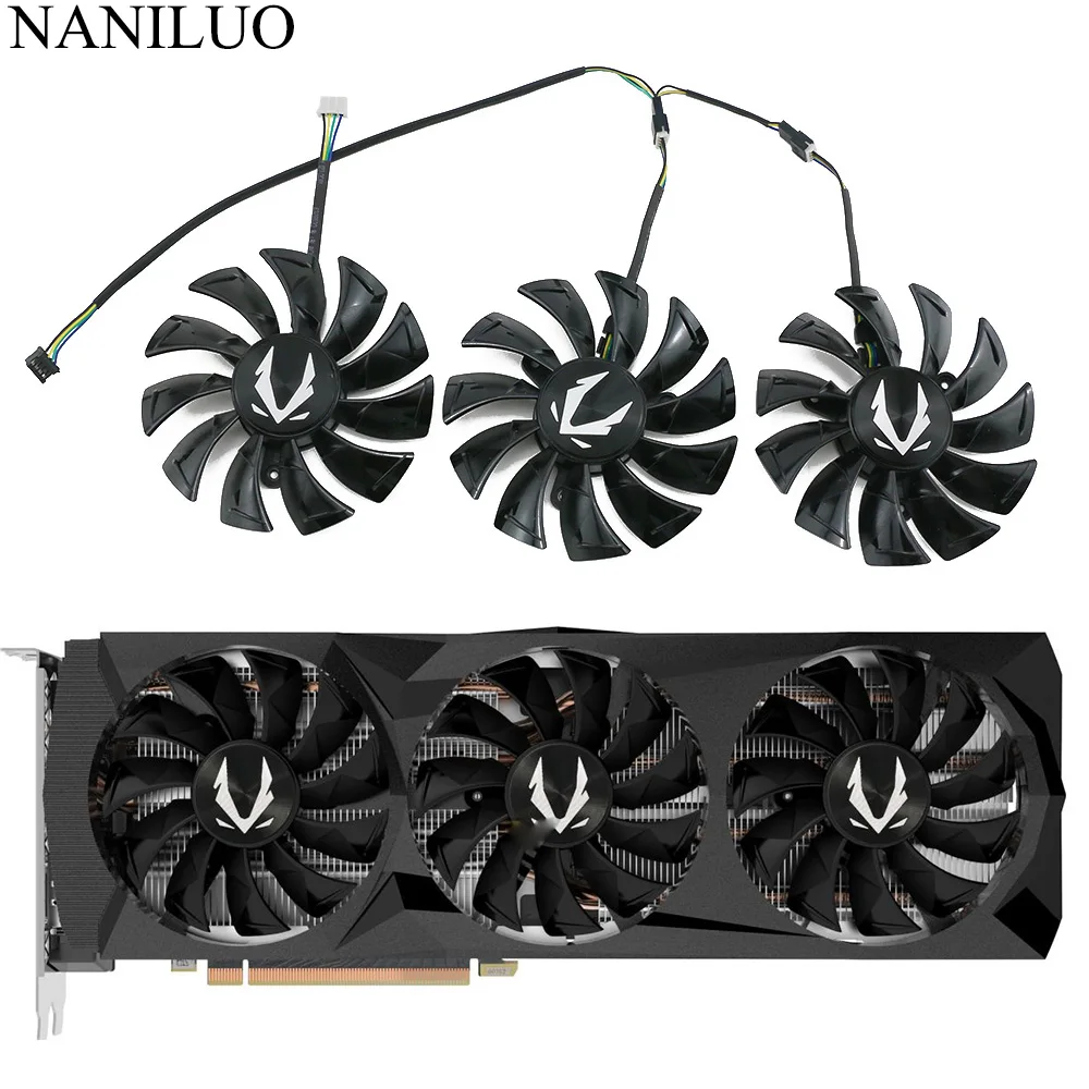 

87MM RTX2080 2080Ti Graphics card cooling fan GA92S2U DC12V 0.46A 4PIN for ZOTAC GeForce RTX 2080 Ti AMP Edition Fan