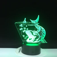 3d led big fish to catch light colors changing bedroom fixture usb night light decor for fishing enthusiasts gifts table lamp
