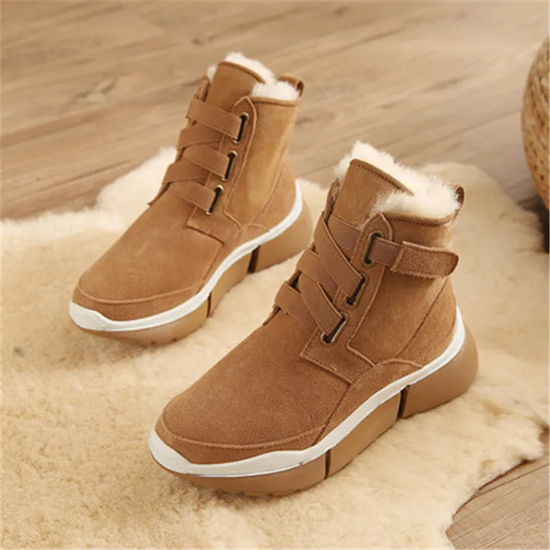 Женские зимние ботинки из натуральной кожи коллекция 2019 года женские бархатные