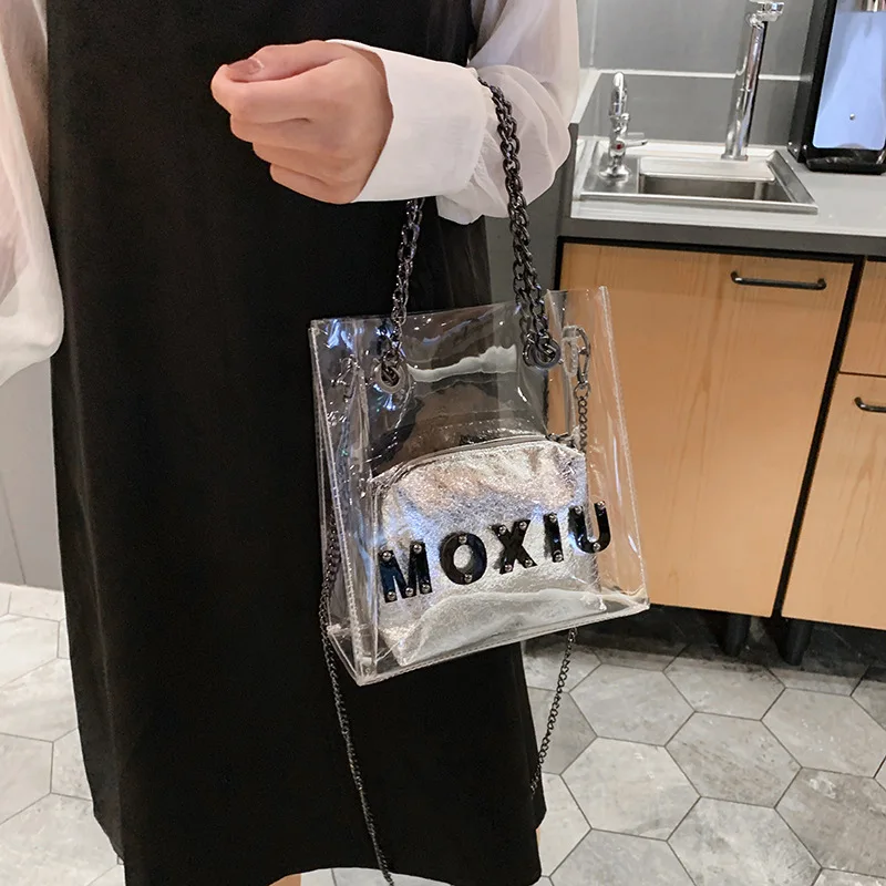 Летняя Прозрачная женская 2018 новая Корейская версия яркая пленка для матери