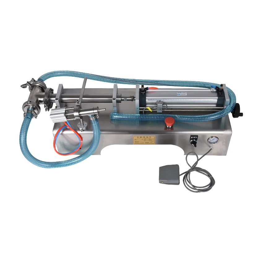 

Semi automatic Pneumatic liquid filling machine filling shampoo perfume SS304,beverage packer 5-100ML/20-200ML/50-500ML Optional