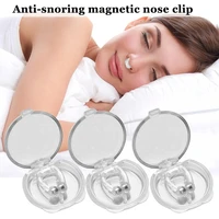 3pc magnetic anti snoring nasal dilator stop snore nose clip device easy breathe improve sleeping for menwomen dropshipping