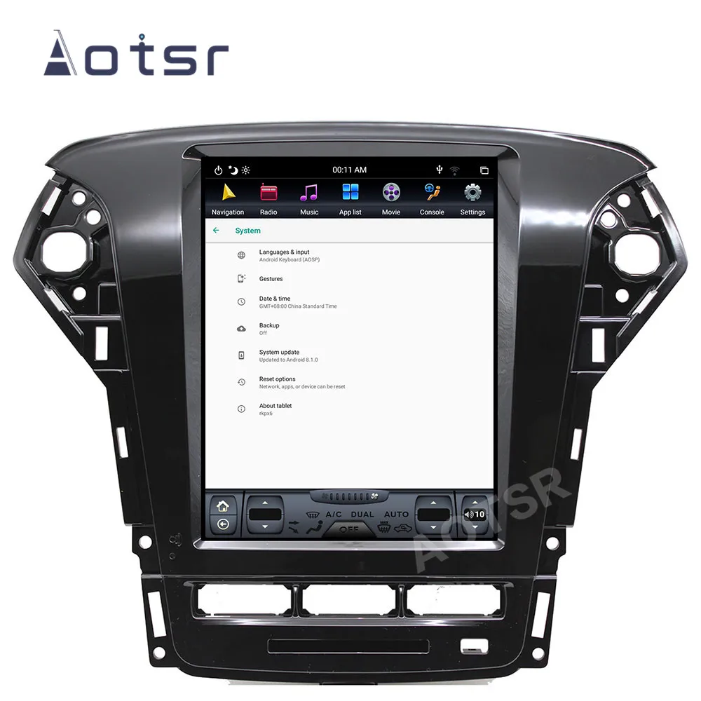 Автомобильное радио AOTSR Android 9 для Ford Fusion Mondeo MK4 2011 2012 2013 мультимедийный плеер GPS