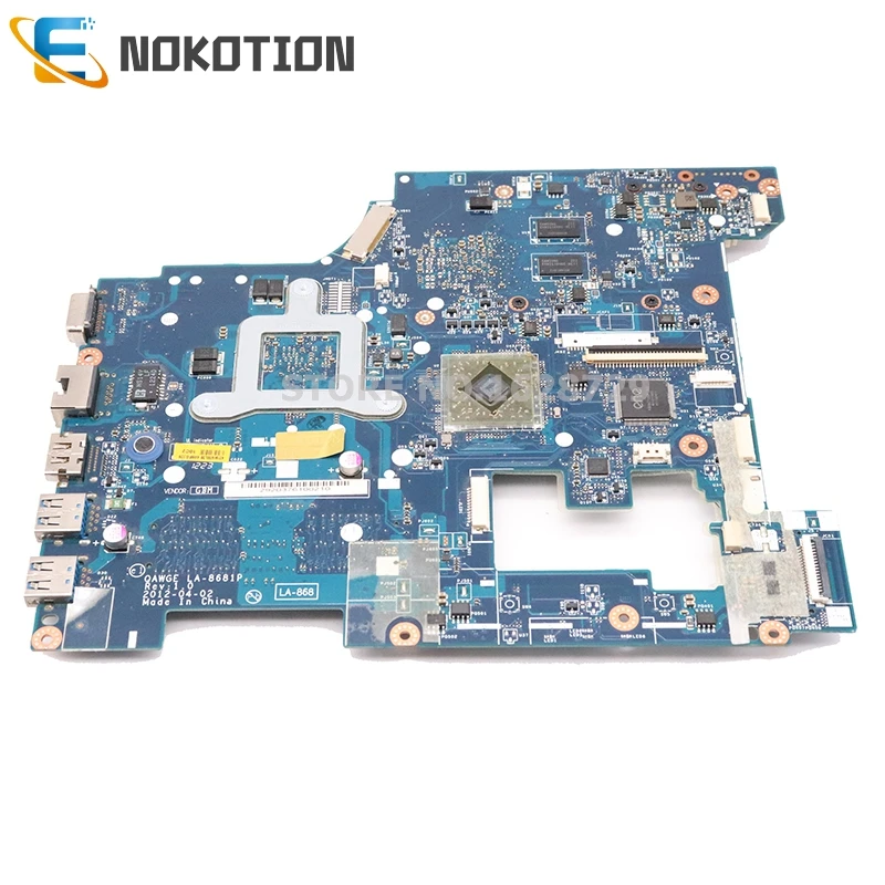 Материнская плата NOKOTION QAWGE LA 8681P для Lenovo Ideapad G585 15 6 дюйма материнская ноутбука HD7310 +