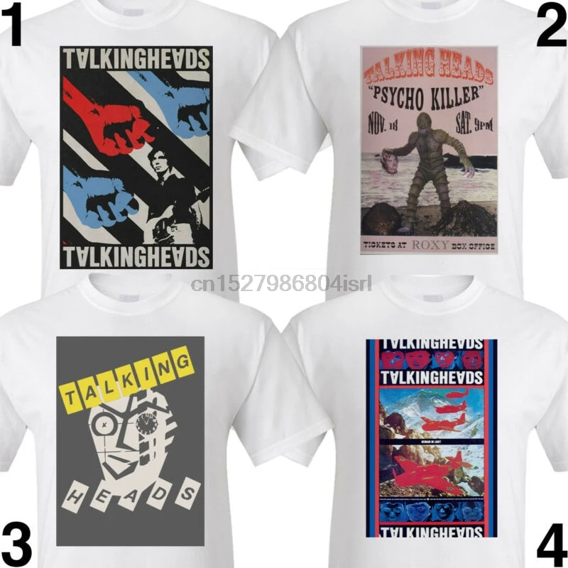 S M L XL 2XL 3XL футболка с надписью TALKING HEADS band | Мужская одежда
