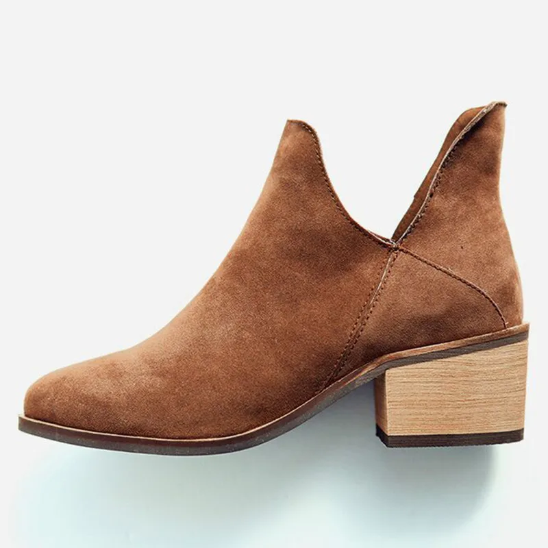 

Женские ботильоны, женские осенние ботинки челси, ботинки на платформе и низком каблуке, Женская замшевая обувь, женские ботинки для верхов...