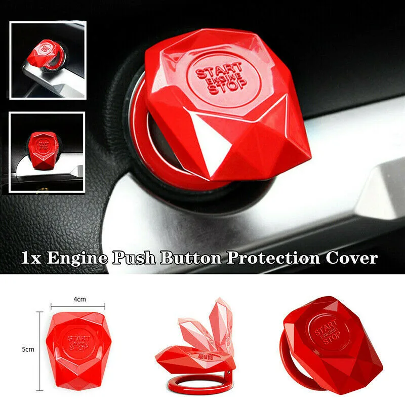 

Trim Button Cover Universal Engine 1PC Accessorie Aluminum Alloy Car Decoration