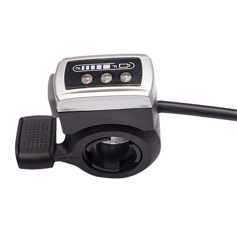 36 В дроссельная заслонка Электрический велосипед Руль управления скоростью батареи ускорение большим пальцем Аксессуары для велосипеда дисплей емкости