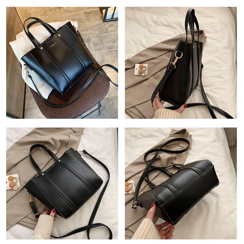 Однотонная Сумка тоут DikizFly модные сумки через плечо для женщин сумка на 2020