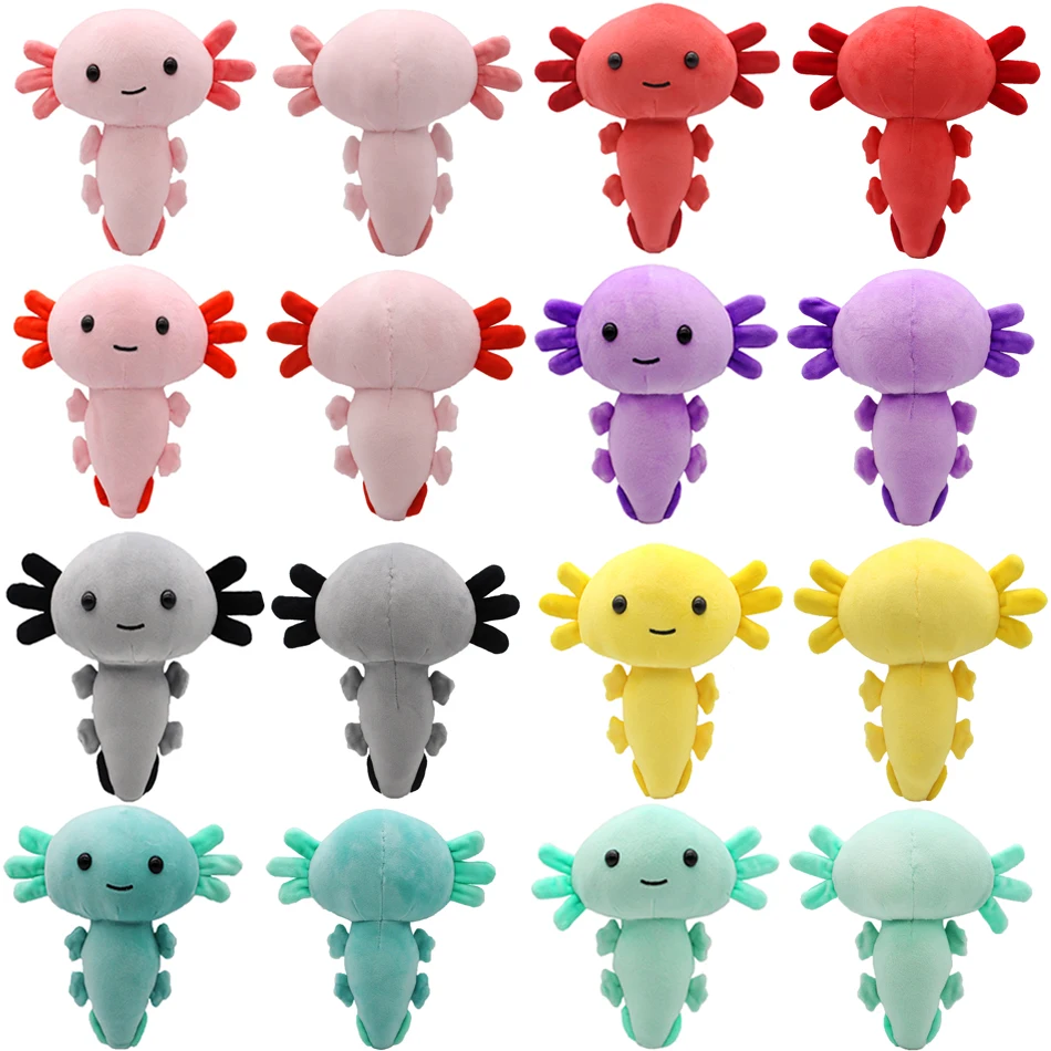 

Newest Cartoon Plush Axolotl Plush Toy Kawaii Animal Axolotl Plushies Figure Doll Toy Cartoon Pink Axolotl Stuffed Doll Gifts