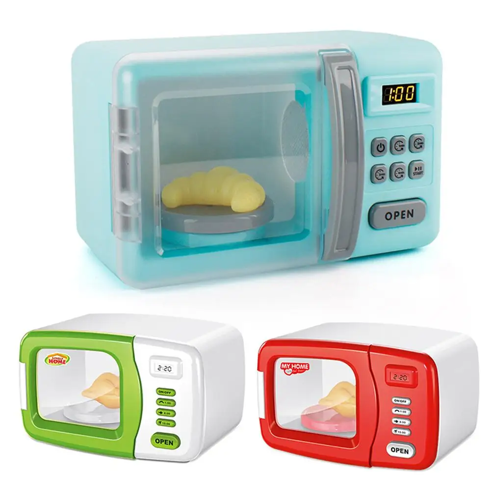 

Play House Toy Microwave Oven Electric Lighting Children Simulation Home Appliances