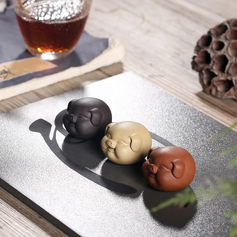 

Ceramic Tea Pet Creative Personality Pig Ornaments Can Raise Lucky Tea Set Ornaments Coffee Table Accessories Gadgets Ornaments