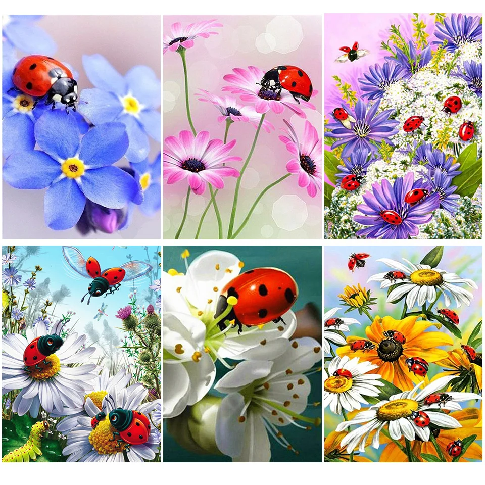 

flowers Patterns Cross Stitch Kits 14CT 11CT Count Printed Canvas DMC DIY Handmade Embroidery Kits Needlework Sets Home Decor