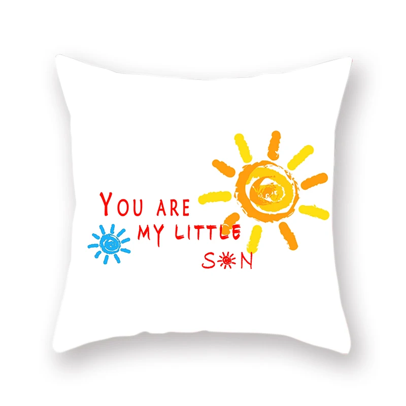 

Stylish Simple English Word Pillowcase Yes No Fauxlinen Cushion Cover Cute Expression Dog Pig 1pcs Hug Sofa Bedroom Decoration