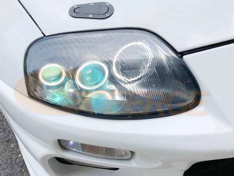 Для Тойота Супра MKIV A80 1993 2002 отличный 6 шт. супер яркий SMD led Ангельские Глазки halo