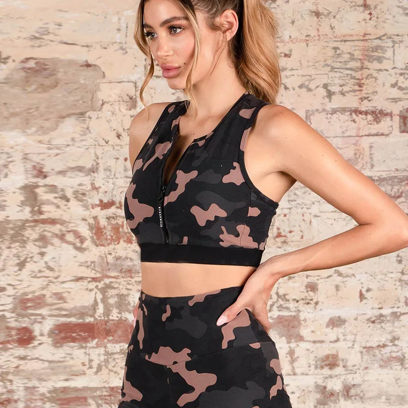 2Pcs Fitness Women Jumpsuits Yoga Sets Workout Sports Wear Running Suits Short Pants+Sleeveless Bras Top Female Tracksuit |
