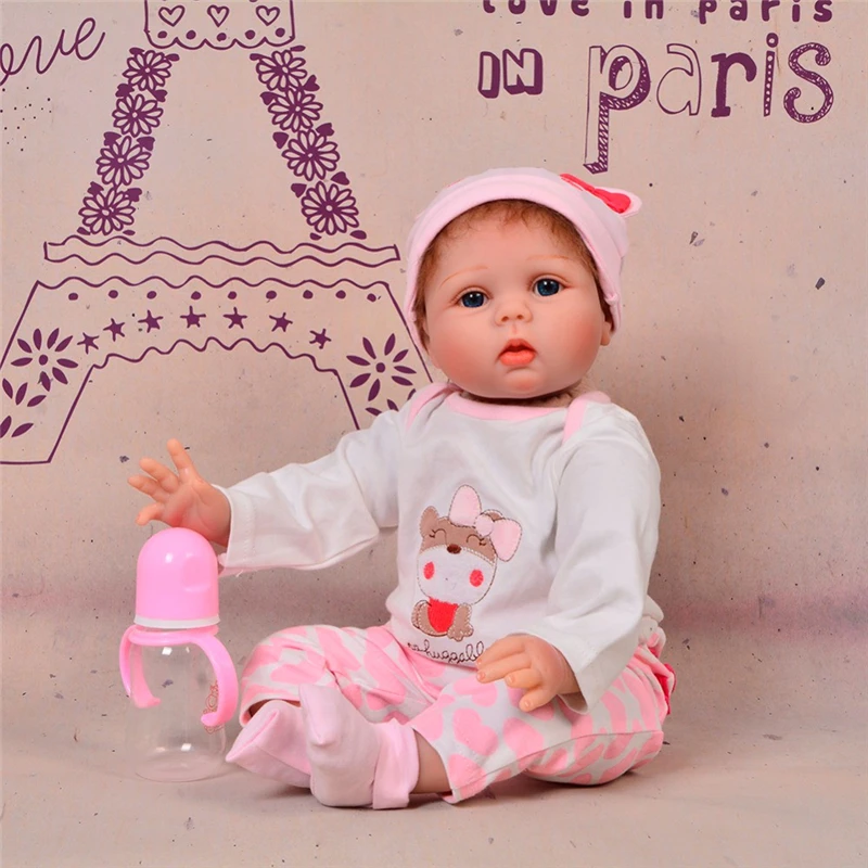 KEIUMI 55cm Baby Silicone Dolls Reborn Vinyl Simulation Handmade Cotton Toy Toddler Soft Kids Toys | Игрушки и хобби
