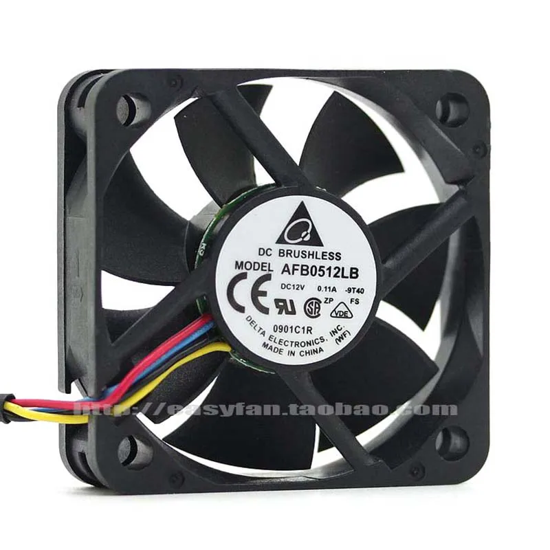

Delta AFB0512LB 5015 12V 0.11A 5CM PWM Temperature Controlled Mute Cooling Fan 50x50x15mm Cooler