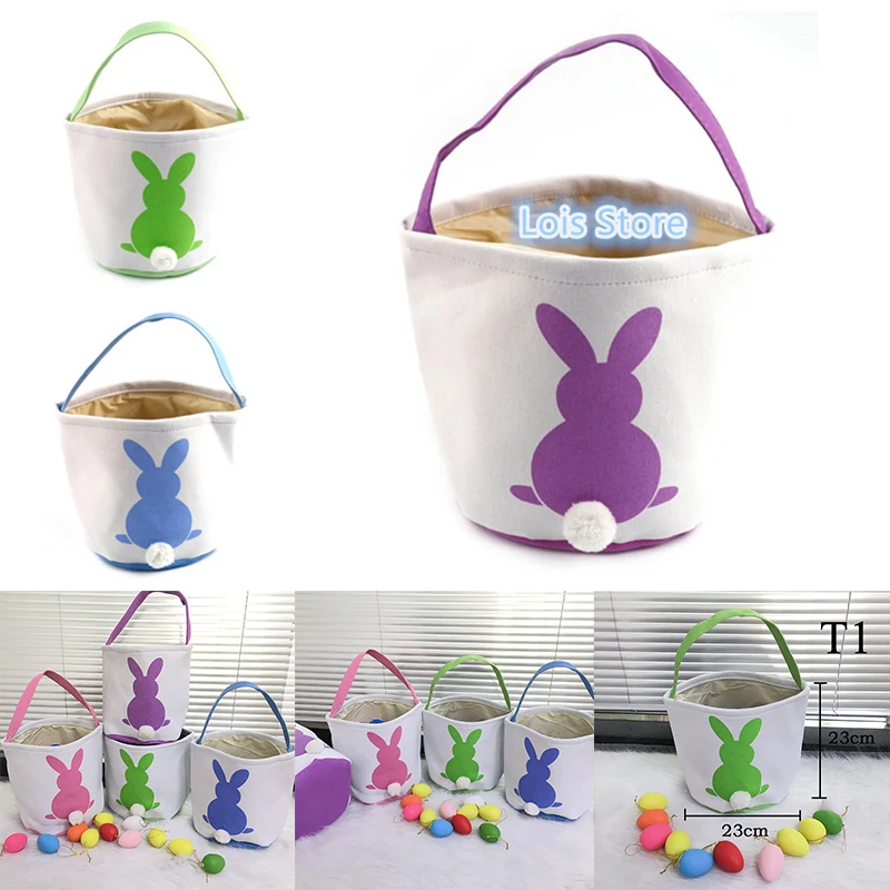 Холщовая Пасхальная корзина 80 шт./лот 8 цветов|Подарочные сумки и упаковка| |