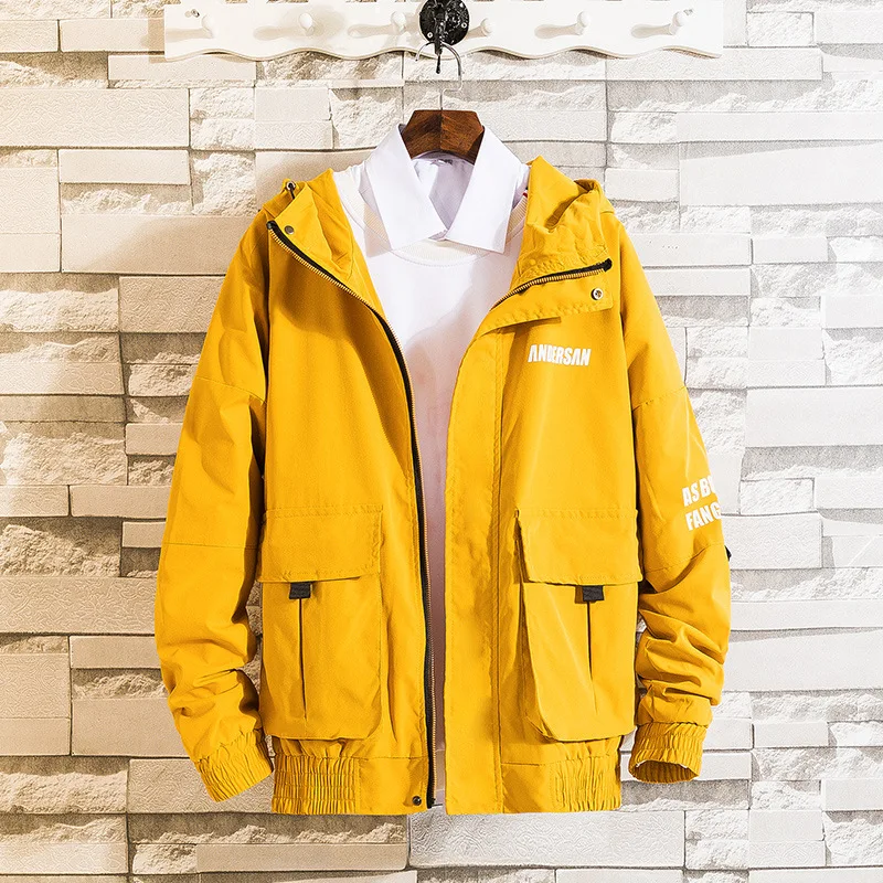 Мужская толстовка с капюшоном Повседневная Свободная куртка в стиле хип хоп