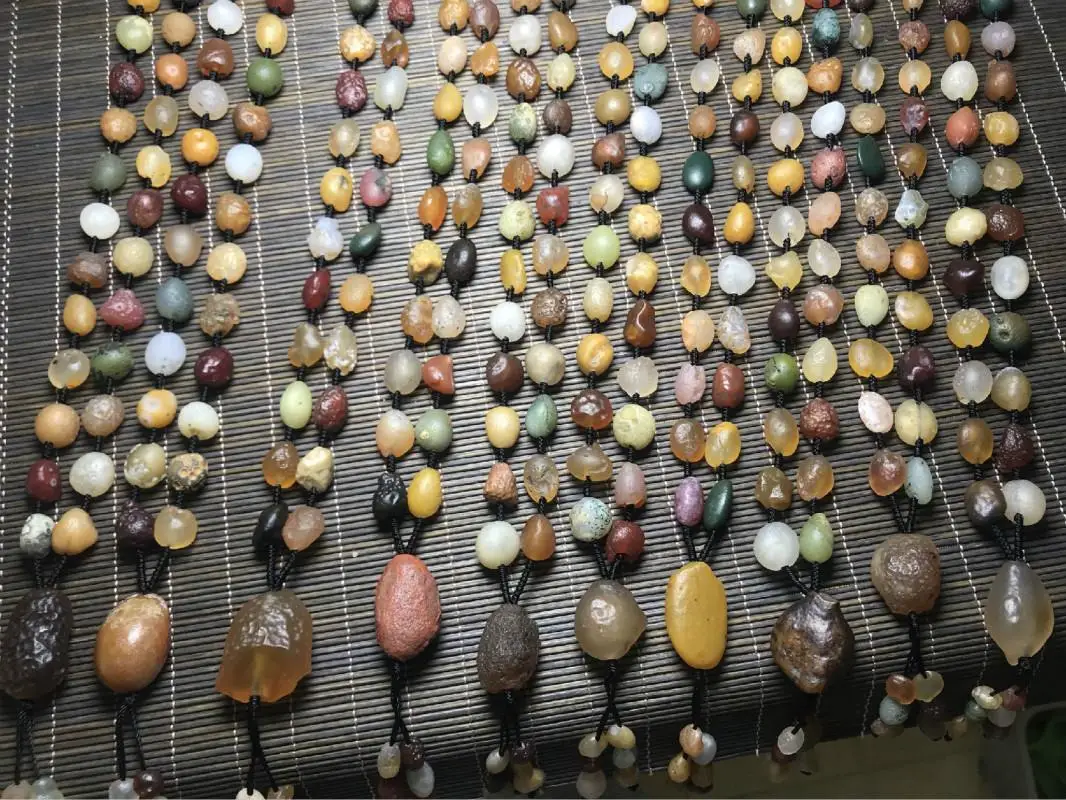 

Ожерелье из бисера цвета Alxa, бусины из кофейного камня, Агаты, китайский Агат